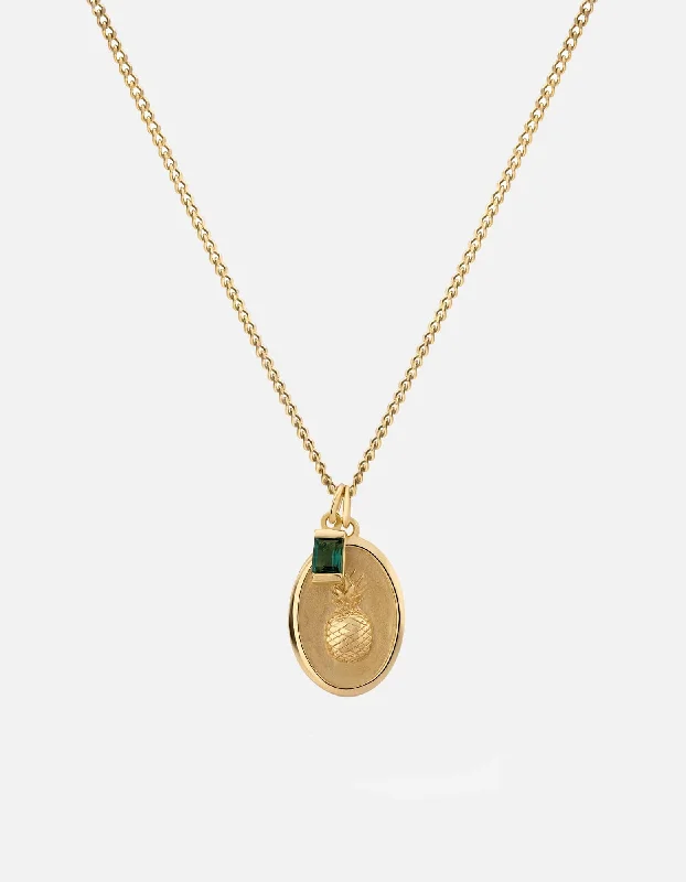 Eco-Friendly Sustainable Jewelry For Conscious Buyers Pina Agate Necklace, Gold Vermeil Eco-Friendly Sustainable Jewelry For Conscious Buyers Pina Agate Necklace, Gold Vermeil