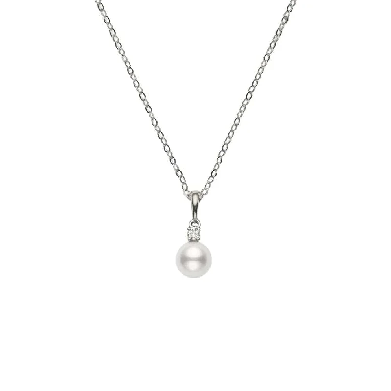 Get Ready To Sparkle – Special Jewelry Discounts Akoya Cultured Pearl and Diamond Everyday Essentials Pendant Get Ready To Sparkle – Special Jewelry Discounts Akoya Cultured Pearl and Diamond Everyday Essentials Pendant