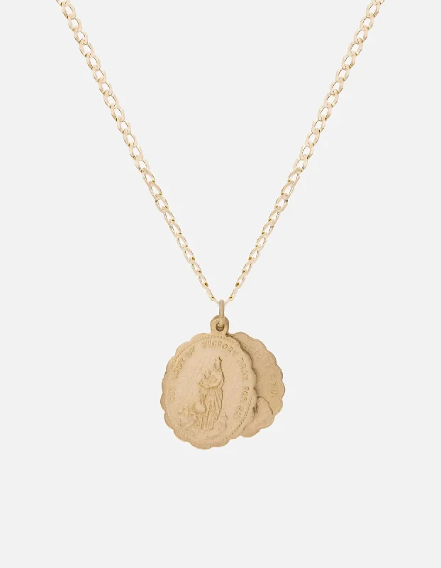 Affordable Luxury Jewelry – Style At A Great Price Saints Necklace, 14k Matte Gold