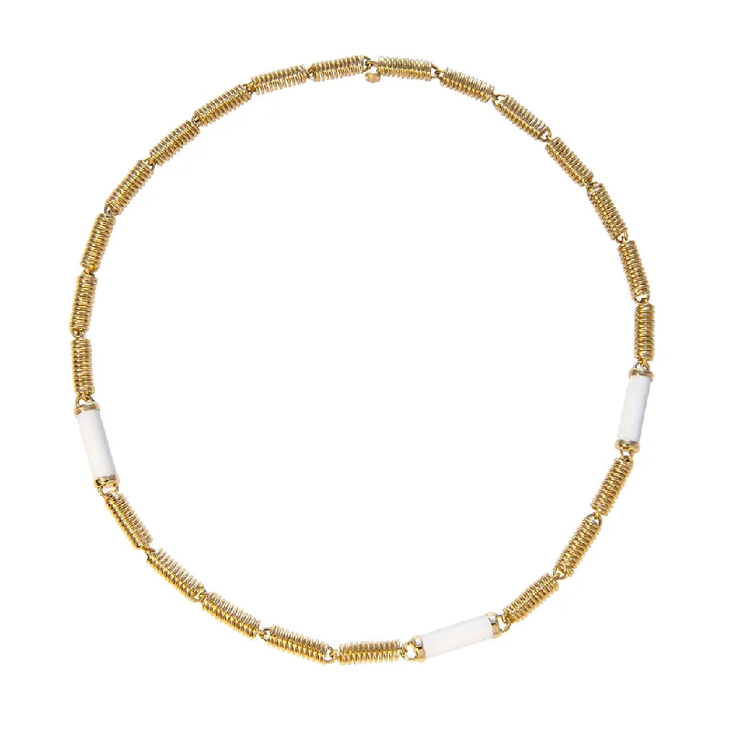 Affordable Luxury Jewelry – Style At A Great Price Seaman Schepps White Ceramic Verona Chain Necklace Affordable Luxury Jewelry – Style At A Great Price Seaman Schepps White Ceramic Verona Chain Necklace