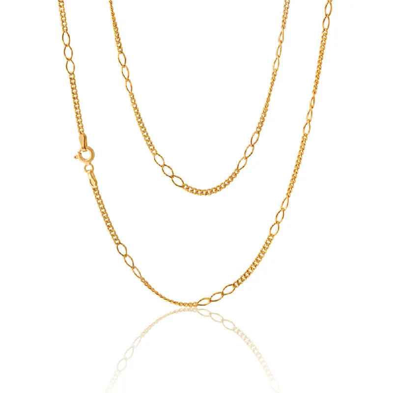 Big Discounts On Elegant Jewelry Collections Silvefilled Figaro 45cm Chain