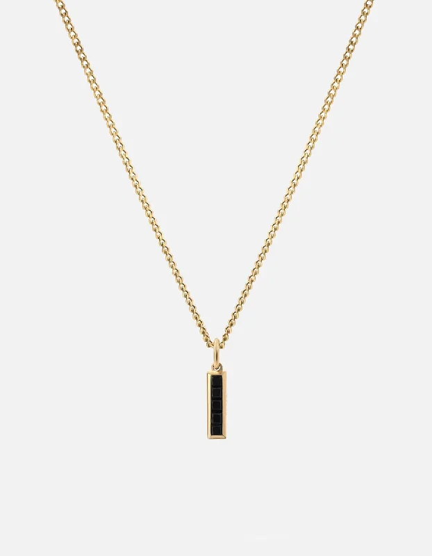 Get The Best Deals On Timeless Jewelry Pieces Slim Totem Onyx Necklace, Gold Vermeil Get The Best Deals On Timeless Jewelry Pieces Slim Totem Onyx Necklace, Gold Vermeil