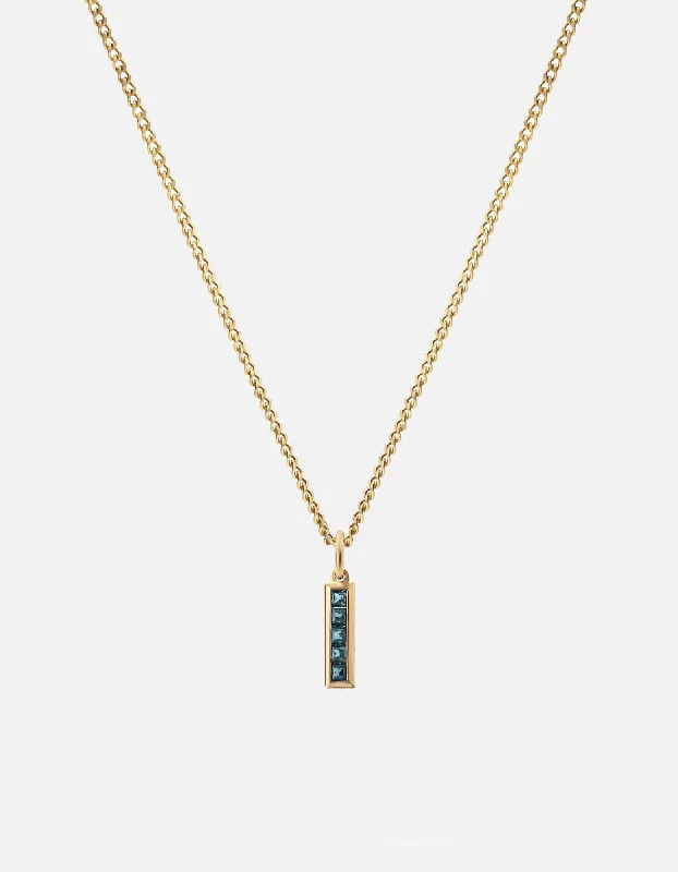 Fashion-Forward Geometric Jewelry For Contemporary Style Slim Totem Topaz Necklace, Gold Vermeil Fashion-Forward Geometric Jewelry For Contemporary Style Slim Totem Topaz Necklace, Gold Vermeil