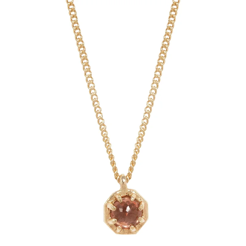 Limited Stock On Premium Jewelry At Low Prices Small Garnet Octagon Necklace