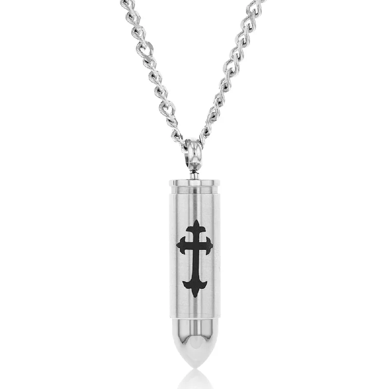 Flash Sale On Stunning Jewelry – Don't Miss Out Stainless Steel Cross On Bullet Pendant On 60cm Chain Flash Sale On Stunning Jewelry – Don't Miss Out Stainless Steel Cross On Bullet Pendant On 60cm Chain
