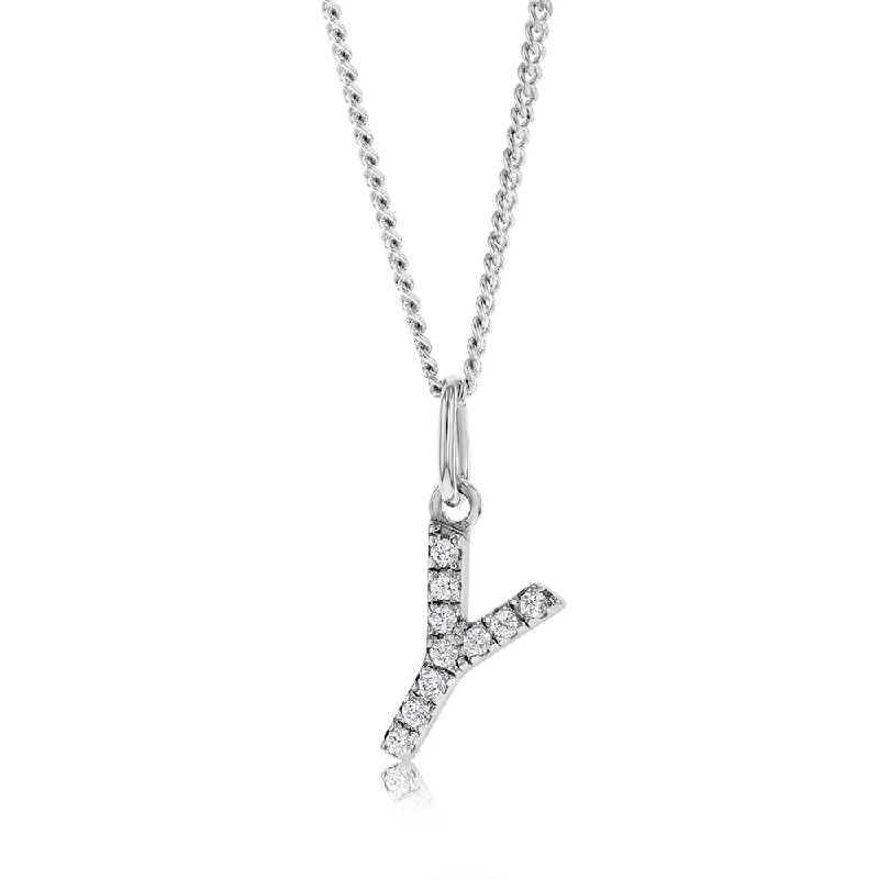 Elegant Jewelry Styles At Budget-Friendly Prices Sterling Silver Cubic Zirconia Initial "Y" Pendant Elegant Jewelry Styles At Budget-Friendly Prices Sterling Silver Cubic Zirconia Initial "Y" Pendant