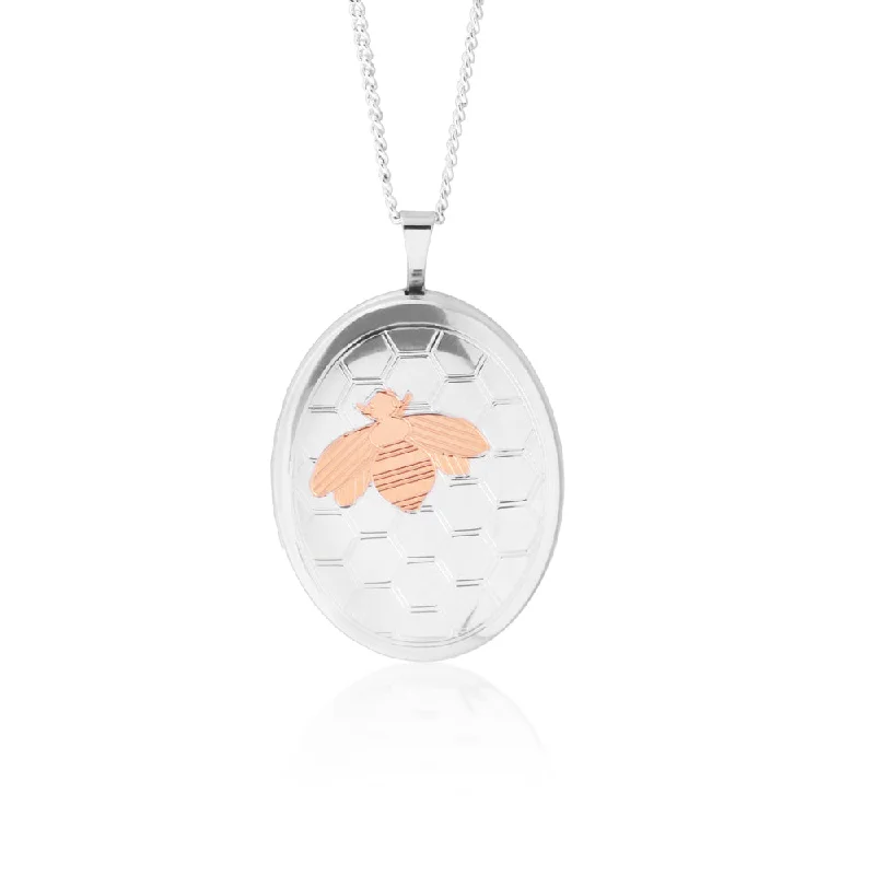 Shop Fine Jewelry With Exclusive Savings Sterling Silver Oval Bee Pendant
