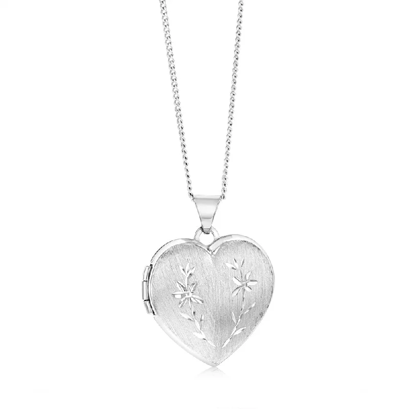 Celebrate With Sparkle – Jewelry Sale Now Live Sterling Silver Rhodium Plated Engraved Heart Locket Celebrate With Sparkle – Jewelry Sale Now Live Sterling Silver Rhodium Plated Engraved Heart Locket