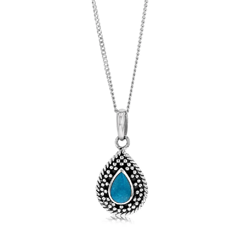 Flash Jewelry Sale – Get Stunning Pieces At Low Prices Sterling Silver Turquoise Stone Pear Shape Oxidised Pendant Flash Jewelry Sale – Get Stunning Pieces At Low Prices Sterling Silver Turquoise Stone Pear Shape Oxidised Pendant