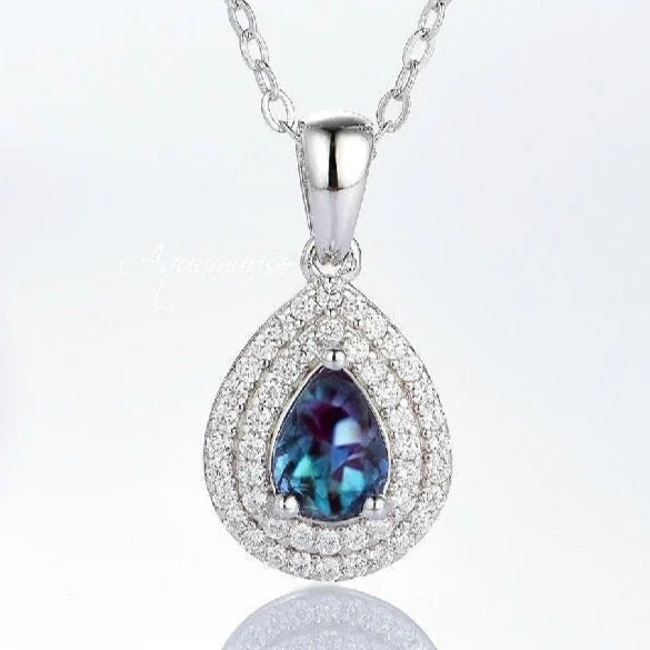 Flash Jewelry Sale – Get Stunning Pieces At Low Prices Scarlett Teardrop Alexandrite Necklace- Sterling Silver Flash Jewelry Sale – Get Stunning Pieces At Low Prices Scarlett Teardrop Alexandrite Necklace- Sterling Silver