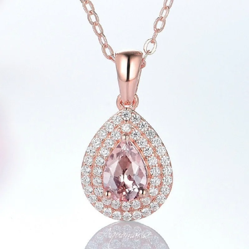 Bestselling Jewelry Now On Sale – Elevate Your Look Scarlett Morganite Necklace- 14K Rose Gold Vermeil Bestselling Jewelry Now On Sale – Elevate Your Look Scarlett Morganite Necklace- 14K Rose Gold Vermeil