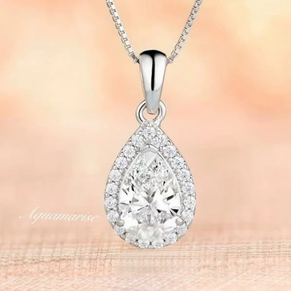 Unmissable Jewelry Sale – Shop Before It's Too Late Vera White Sapphire Necklace- Sterling Silver Unmissable Jewelry Sale – Shop Before It's Too Late Vera White Sapphire Necklace- Sterling Silver