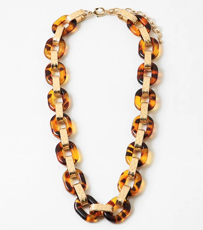 Best Jewelry Sale Prices – Limited-Time Offer Tortoise and Gold Link Necklace