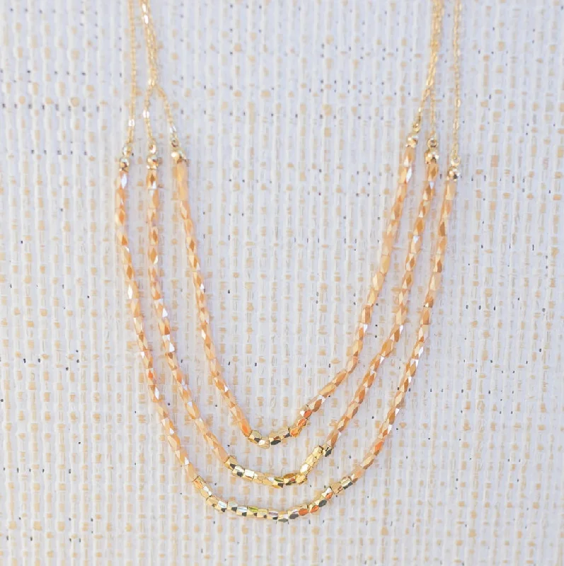Last Chance To Shop High-End Jewelry At Markdown Prices Triple Layer Champagne Bubble Necklace Last Chance To Shop High-End Jewelry At Markdown Prices Triple Layer Champagne Bubble Necklace