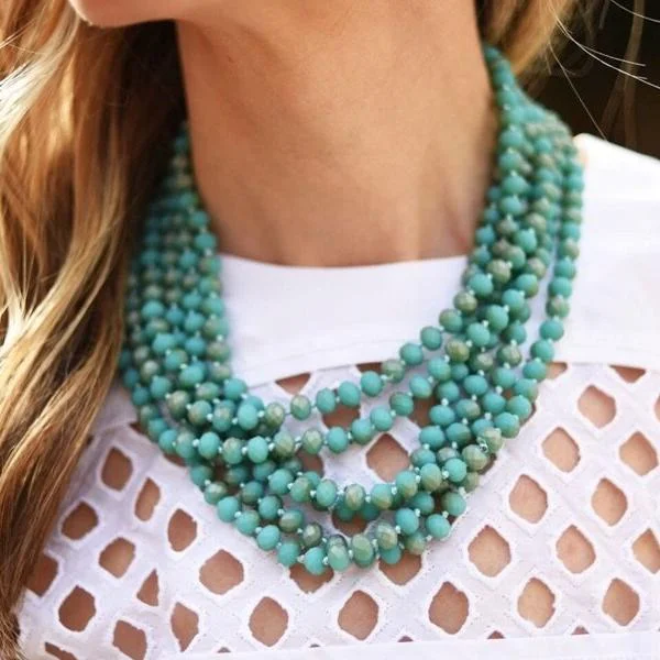 Breathtaking Jewelry At Limited-Time Savings Triple Wrap Turquoise Necklace