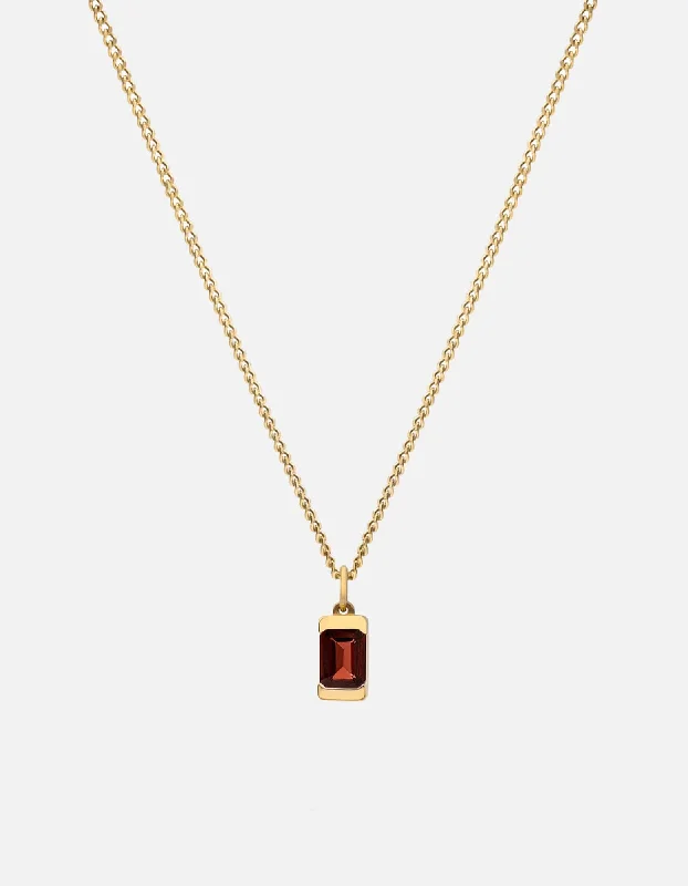 Unique Jewelry Designs Now At Discounted Rates Valor Garnet Necklace, Gold