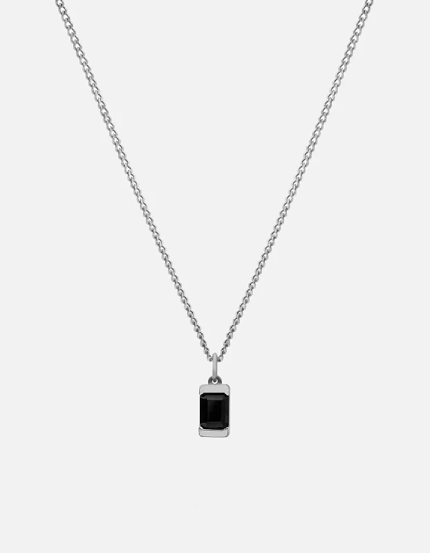 Personalized Jewelry Sale – Unique Pieces At Great Prices Valor Onyx Necklace, Sterling Silver Personalized Jewelry Sale – Unique Pieces At Great Prices Valor Onyx Necklace, Sterling Silver