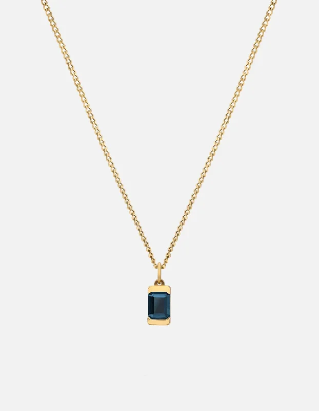 Everyday Jewelry Essentials Now On Sale Valor Blue Topaz Necklace, Gold Vermeil