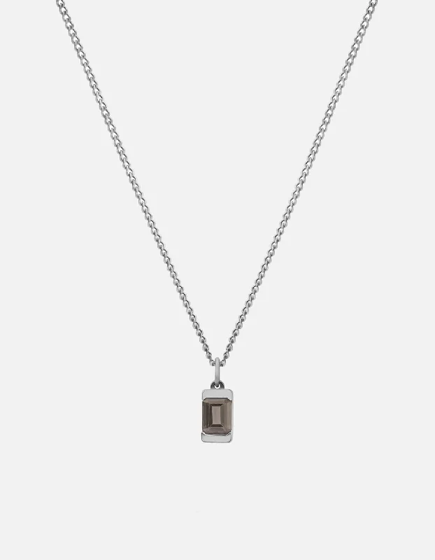Celebrate Every Occasion With Sparkling Savings Valor Gray Topaz Necklace, Sterling Silver Celebrate Every Occasion With Sparkling Savings Valor Gray Topaz Necklace, Sterling Silver
