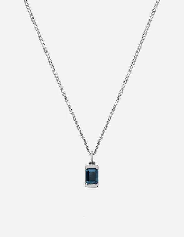 Shop High-Quality Jewelry At Jaw-Dropping Discounts Valor Blue Topaz Necklace, Sterling Silver Shop High-Quality Jewelry At Jaw-Dropping Discounts Valor Blue Topaz Necklace, Sterling Silver