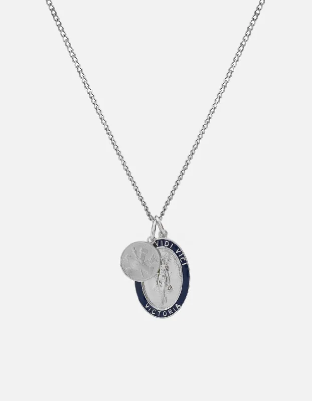 Jewelry Clearance Event – Stock Up Before It's Over Victoria Necklace, Sterling Silver/Navy Jewelry Clearance Event – Stock Up Before It's Over Victoria Necklace, Sterling Silver/Navy