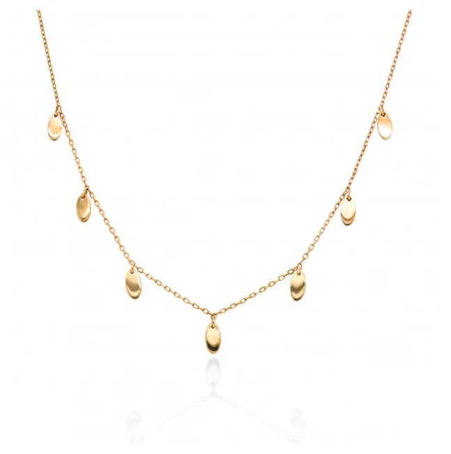 Huge Savings On Premium Jewelry Styles 10k Yellow Gold Oval Drops Necklace