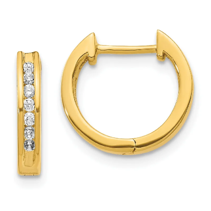 Affordable Luxury Jewelry – Style At A Great Price 1/5 CTW Diamond Hoop Earrings in 14KT Yellow Gold Affordable Luxury Jewelry – Style At A Great Price 1/5 CTW Diamond Hoop Earrings in 14KT Yellow Gold