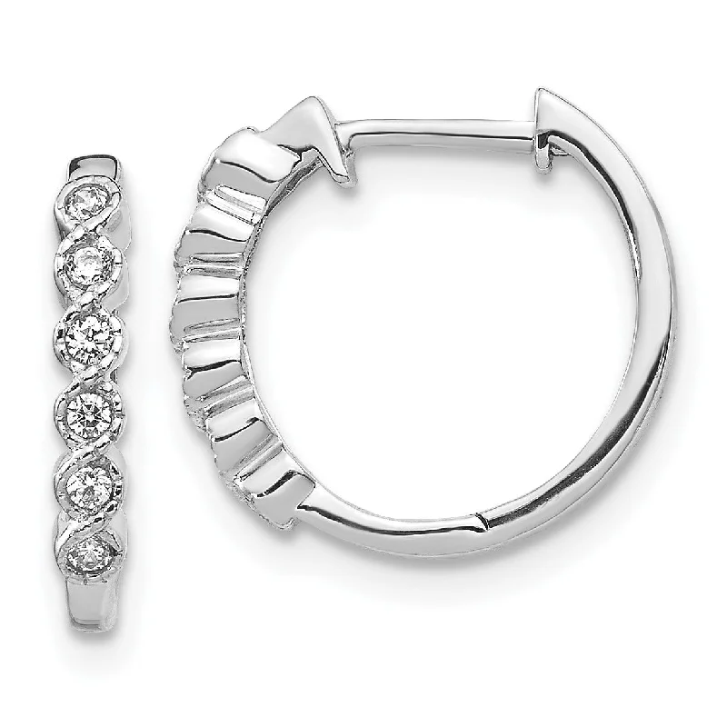 Sparkle For Less – Shop Our Limited-Time Jewelry Deals 1/8 CTW Diamond Hoop Earrings in 14KT White Gold Sparkle For Less – Shop Our Limited-Time Jewelry Deals 1/8 CTW Diamond Hoop Earrings in 14KT White Gold