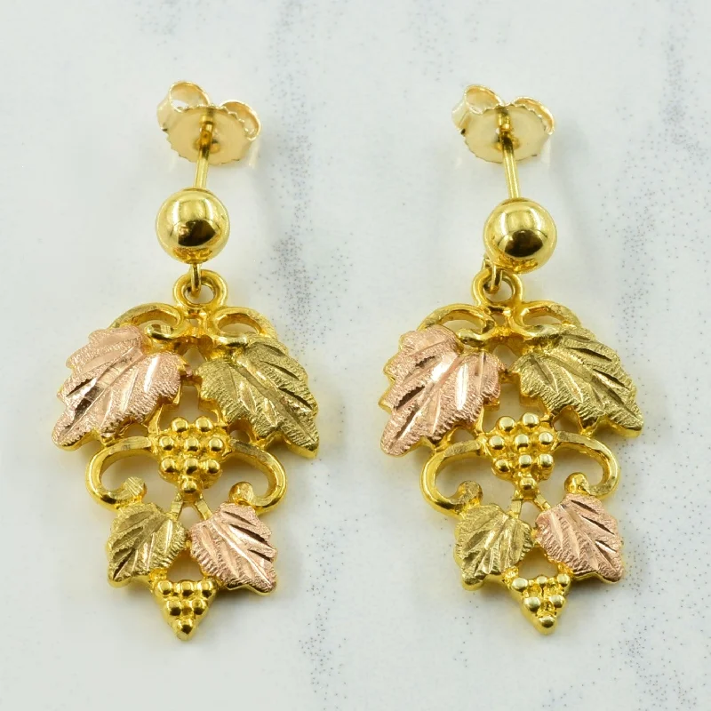 Trending Jewelry Styles Now At Limited-Time Discounts 10k Two Tone Gold Drop Leaf Stud Earrings Trending Jewelry Styles Now At Limited-Time Discounts 10k Two Tone Gold Drop Leaf Stud Earrings