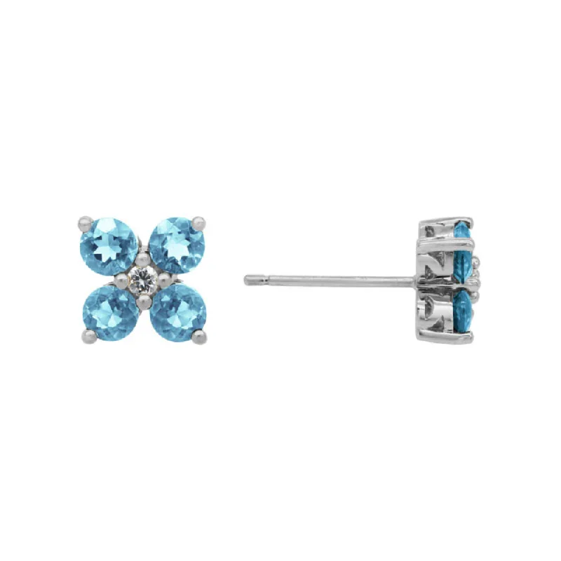 Limited-Time Jewelry Sale – Elegant Styles At Less 14k Swiss Blue Topaz Flower Stud Earrings Limited-Time Jewelry Sale – Elegant Styles At Less 14k Swiss Blue Topaz Flower Stud Earrings