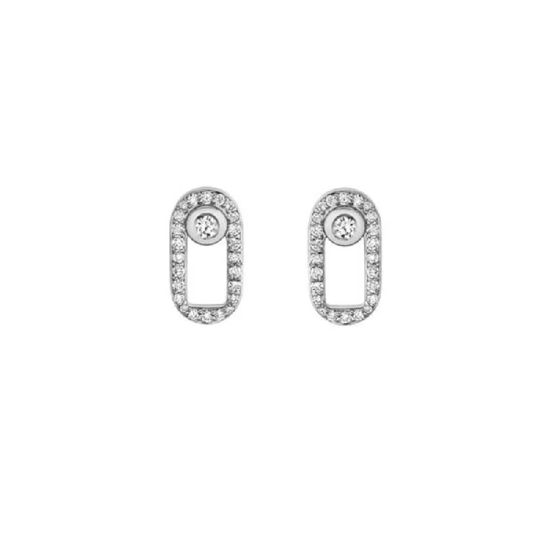 Fashion-Forward Jewelry At Incredible Prices 14K White Gold Diamond Pave Stud Earrings Fashion-Forward Jewelry At Incredible Prices 14K White Gold Diamond Pave Stud Earrings