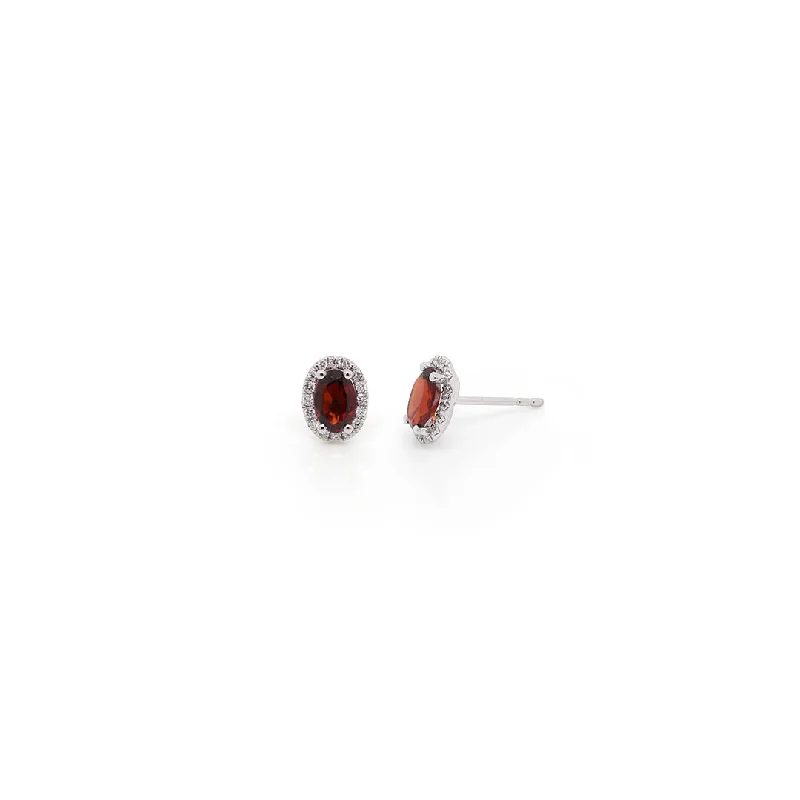 Handcrafted Jewelry Sale – Unique Designs At Low Prices 14k White Gold Garnet & Diamond Stud Earrings Handcrafted Jewelry Sale – Unique Designs At Low Prices 14k White Gold Garnet & Diamond Stud Earrings