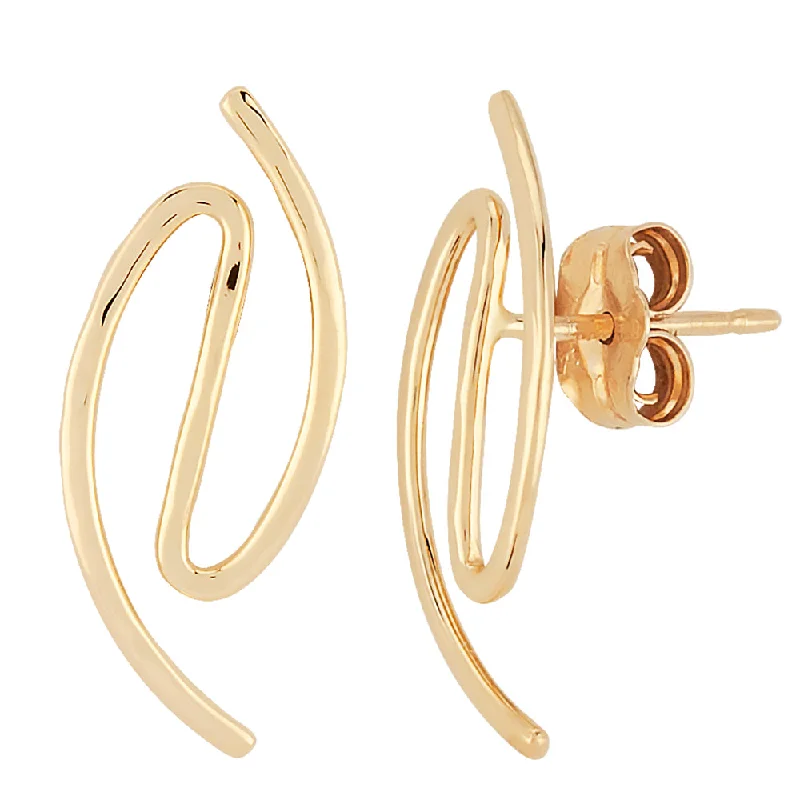 Trending Jewelry Styles Now At Limited-Time Discounts 14k Yellow Gold Squiggle Stud Earrings Trending Jewelry Styles Now At Limited-Time Discounts 14k Yellow Gold Squiggle Stud Earrings