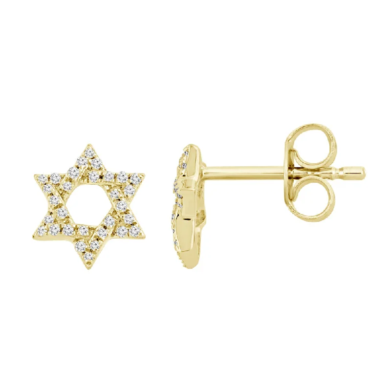 Premium Jewelry At Special Low Prices For A Limited Time 18k Gold Diamond Star of David Stud Earrings Premium Jewelry At Special Low Prices For A Limited Time 18k Gold Diamond Star of David Stud Earrings