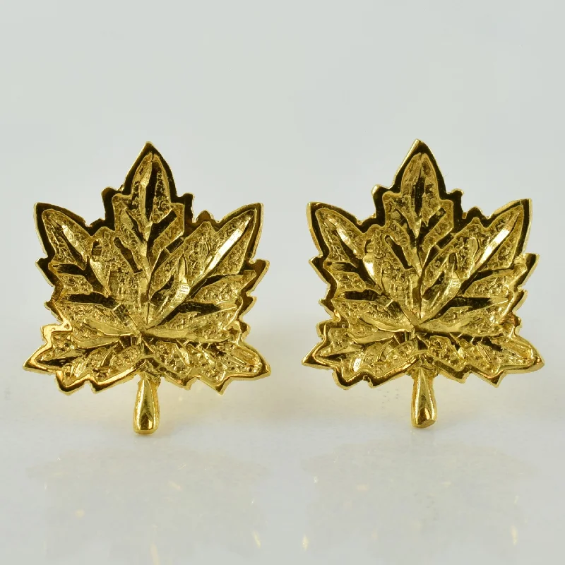 Unmissable Discounts On Timeless Jewelry Pieces 18k Yellow Gold Maple Leaf Stud Earrings Unmissable Discounts On Timeless Jewelry Pieces 18k Yellow Gold Maple Leaf Stud Earrings