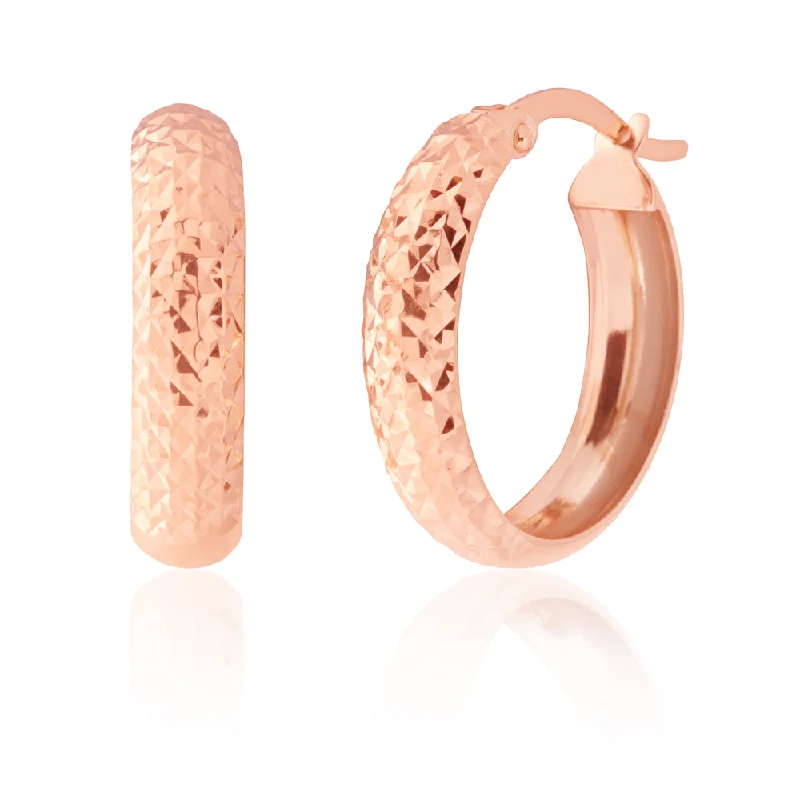 Unmissable Jewelry Sale – Shop Before It's Too Late 9ct Rose Gold Diamond Cut Hoop Earrings Unmissable Jewelry Sale – Shop Before It's Too Late 9ct Rose Gold Diamond Cut Hoop Earrings