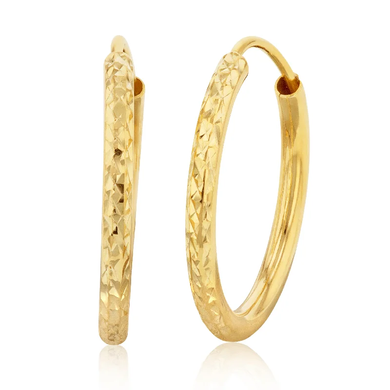 Special Deals On Handcrafted And Designer Jewelry 9ct Silverfilled Yellow Gold Diamond Cut 15mm Sleeper Earrings Special Deals On Handcrafted And Designer Jewelry 9ct Silverfilled Yellow Gold Diamond Cut 15mm Sleeper Earrings