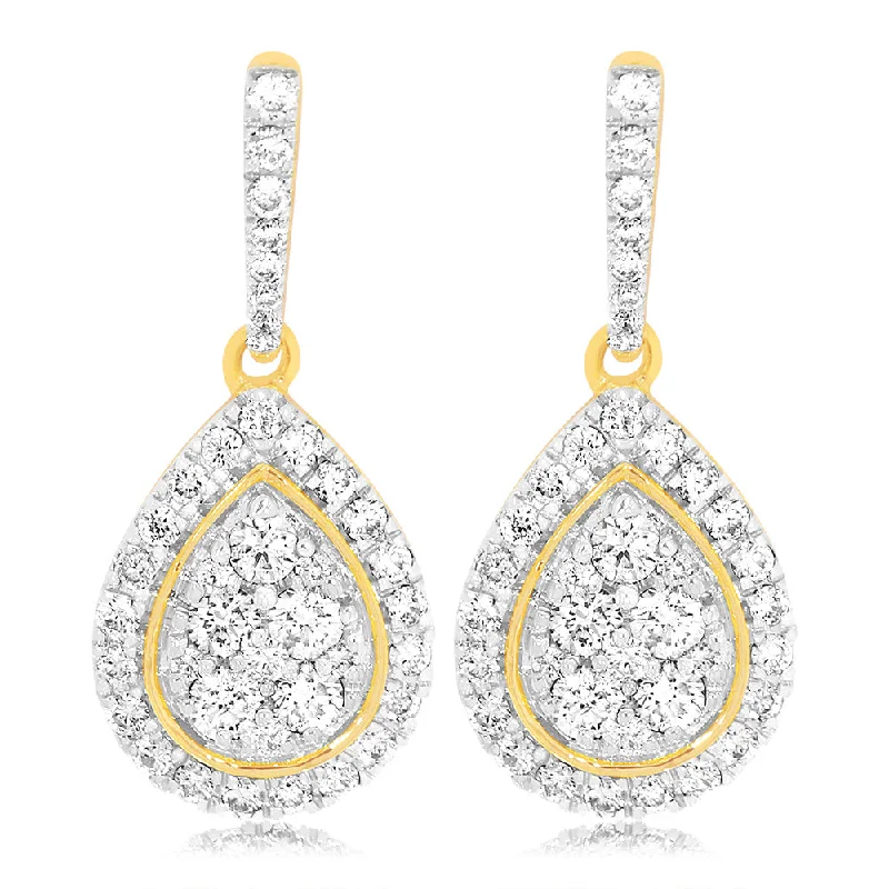 Limited-Stock Jewelry Sale – Shop Before It's Gone 9ct Yellow Gold 1 Carat Diamond Pear Shape Drop Earrings Limited-Stock Jewelry Sale – Shop Before It's Gone 9ct Yellow Gold 1 Carat Diamond Pear Shape Drop Earrings
