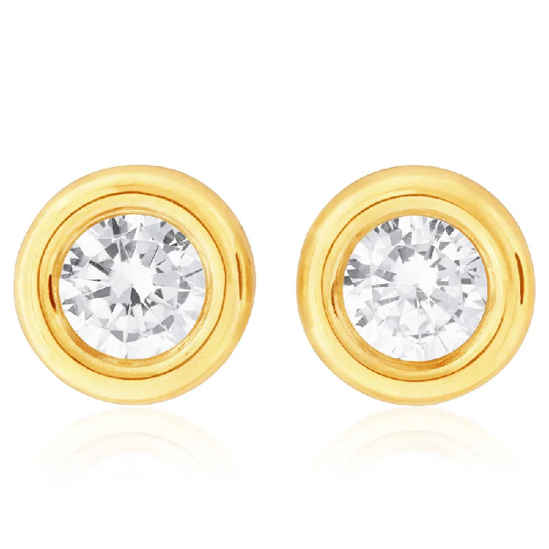 Flash Jewelry Sale – Get Stunning Pieces At Low Prices 9ct Yellow Gold 5mm Bezel Zirconia Studs Flash Jewelry Sale – Get Stunning Pieces At Low Prices 9ct Yellow Gold 5mm Bezel Zirconia Studs
