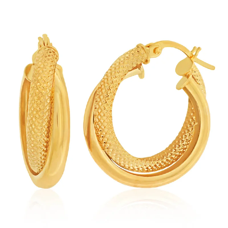 Seasonal Jewelry Sale – Upgrade Your Collection 9ct Yellow Gold Hoop "Rianna" Earrings Seasonal Jewelry Sale – Upgrade Your Collection 9ct Yellow Gold Hoop "Rianna" Earrings
