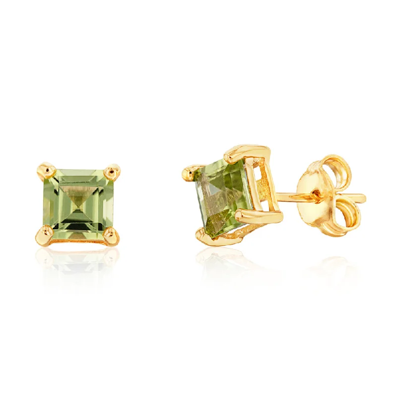 The Perfect Jewelry Piece At The Perfect Price 9ct Yellow Gold Peridot Square Studs The Perfect Jewelry Piece At The Perfect Price 9ct Yellow Gold Peridot Square Studs