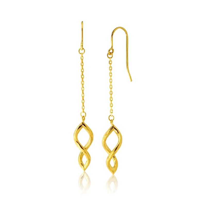 Flash Sale On Stunning Jewelry – Don't Miss Out 9ct Yellow Gold Silver Filled Twist Drop Earrings Flash Sale On Stunning Jewelry – Don't Miss Out 9ct Yellow Gold Silver Filled Twist Drop Earrings