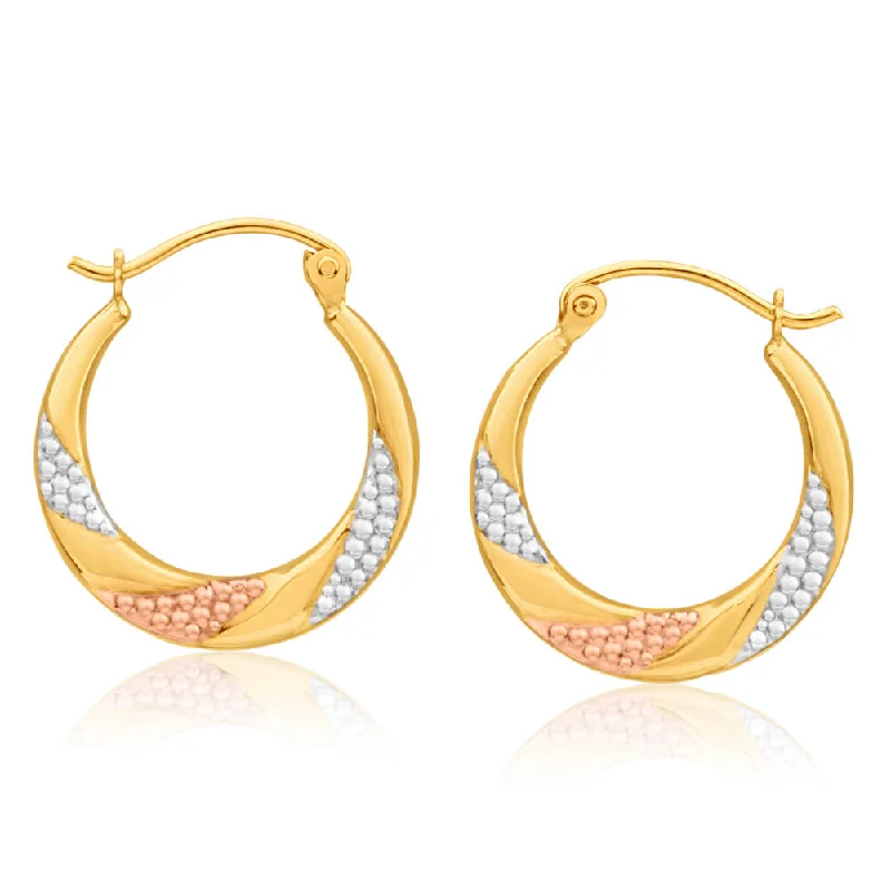 Timeless Beauty, Unbeatable Deals – Jewelry Sale On 9ct Yellow Gold, White Gold & Rose Gold Fancy Creole Hoop Earrings Timeless Beauty, Unbeatable Deals – Jewelry Sale On 9ct Yellow Gold, White Gold & Rose Gold Fancy Creole Hoop Earrings