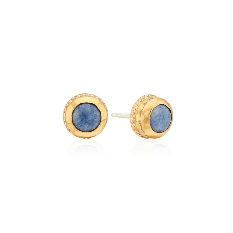 Elegant Jewelry Styles At Budget-Friendly Prices Anna Beck Dumortierite Stud Earrings Elegant Jewelry Styles At Budget-Friendly Prices Anna Beck Dumortierite Stud Earrings