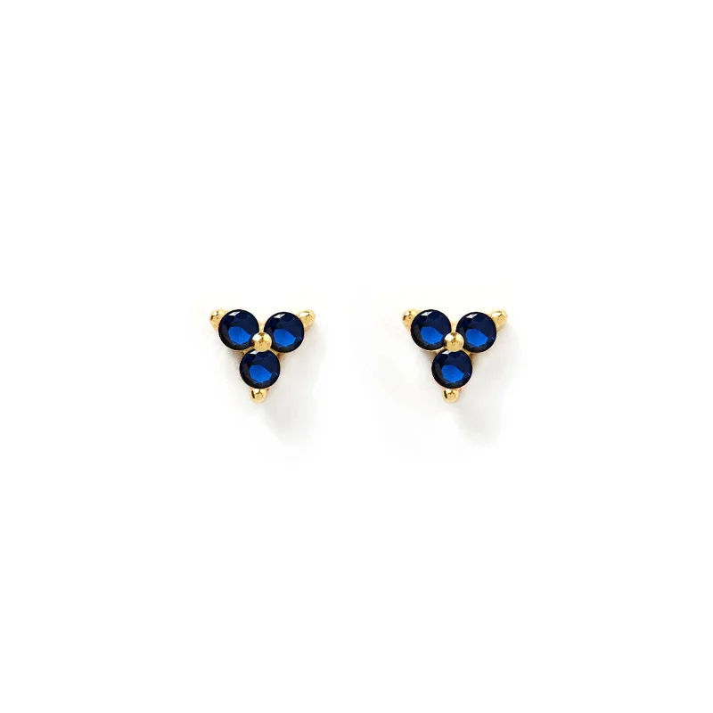 Fashion-Forward Geometric Jewelry For Contemporary Style Cassia Stud Earrings - Sapphire Fashion-Forward Geometric Jewelry For Contemporary Style Cassia Stud Earrings - Sapphire