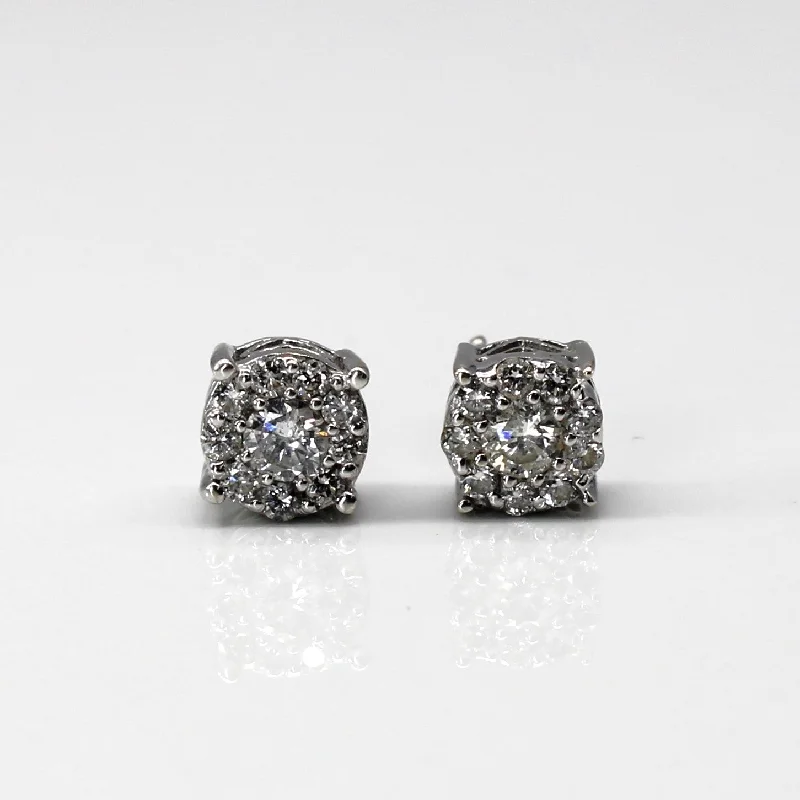 Timeless Jewelry Styles At Wallet-Friendly Prices Cluster Diamond Stud Earrings | 0.56ctw | Timeless Jewelry Styles At Wallet-Friendly Prices Cluster Diamond Stud Earrings | 0.56ctw |