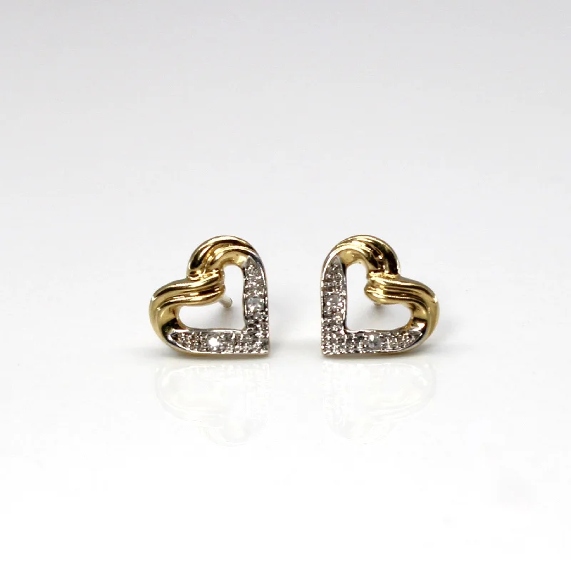 Dazzle In Elegance With Our Biggest Jewelry Sale Diamond Heart Stud Earrings | 0.02ctw | Dazzle In Elegance With Our Biggest Jewelry Sale Diamond Heart Stud Earrings | 0.02ctw |