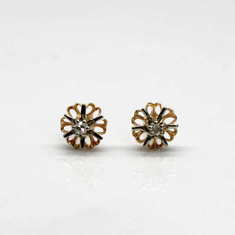 Personalized Jewelry Sale – Unique Gifts At Low Prices Flower Design Diamond Stud Earrings | 0.03ctw | Personalized Jewelry Sale – Unique Gifts At Low Prices Flower Design Diamond Stud Earrings | 0.03ctw |
