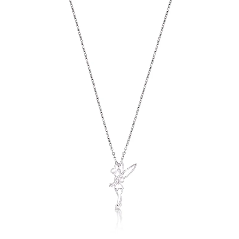Don't Miss Out On Jaw-Dropping Jewelry Discounts DISNEY Tinkerbell Silhouette Pendant