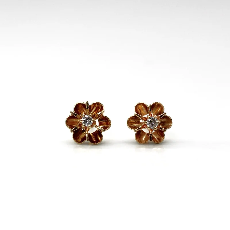 Elegant Necklaces And Bracelets At Limited-Time Offers Flower Design Diamond Stud Earrings | 0.08ctw | Elegant Necklaces And Bracelets At Limited-Time Offers Flower Design Diamond Stud Earrings | 0.08ctw |